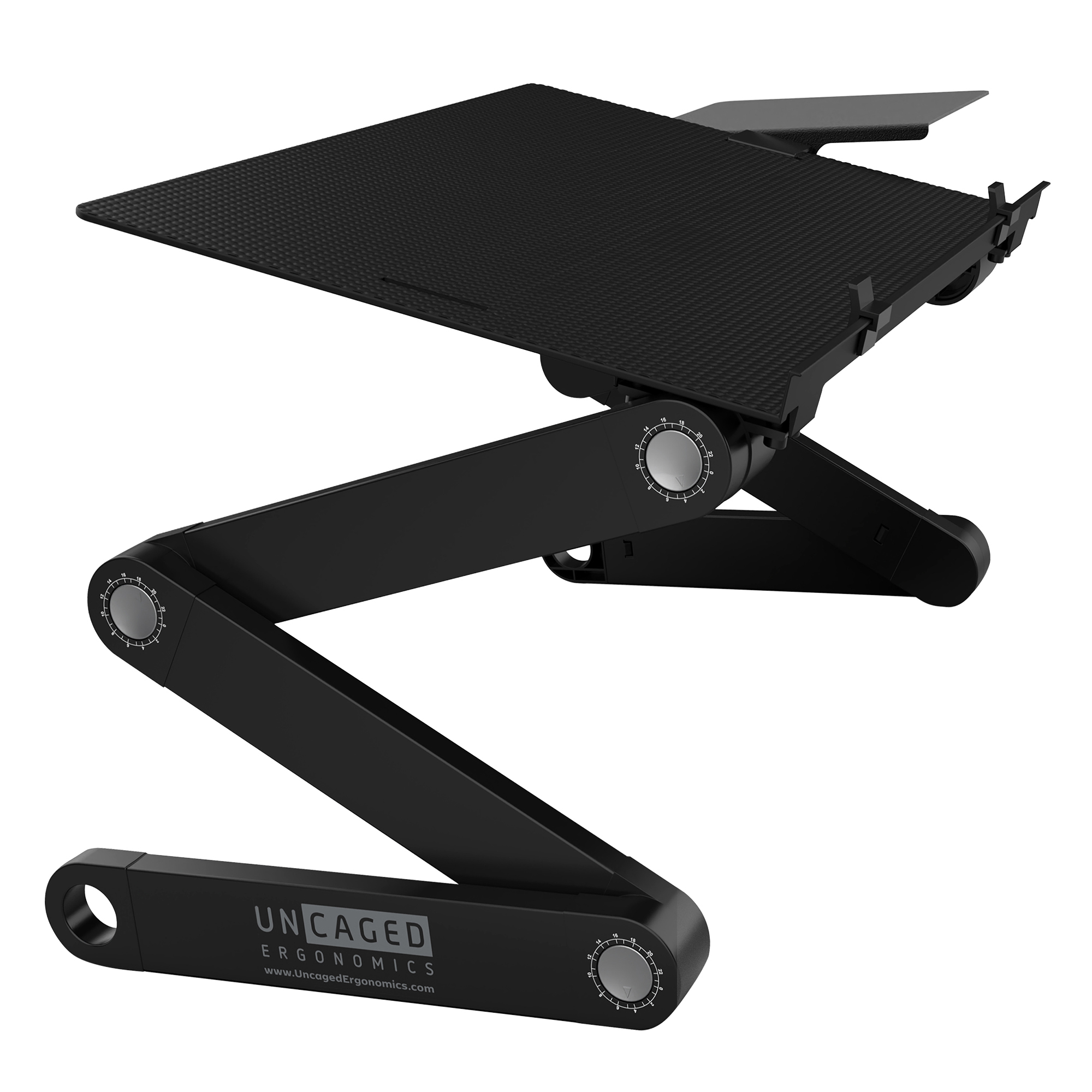 Uncaged Ergonomics, WorkEZ Adjustable Keyboard Riser Stand for Desktop, Shelves (qty.) 1 Drawers (qty.) 0 Model# WEKTb